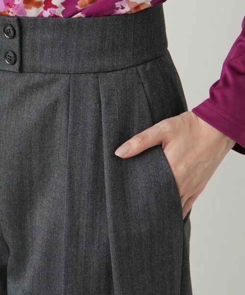 Leilian / レリアン その他パンツ | ヘリンボーンワイドパンツ | 詳細9
