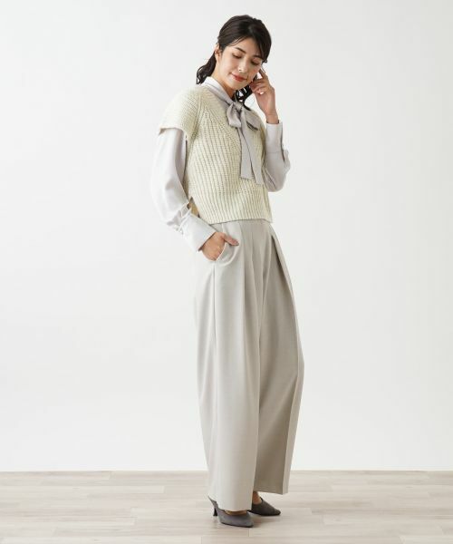 Leilian / レリアン テーラードジャケット | ベスト【Leilian WHITE LABEL】 | 詳細1