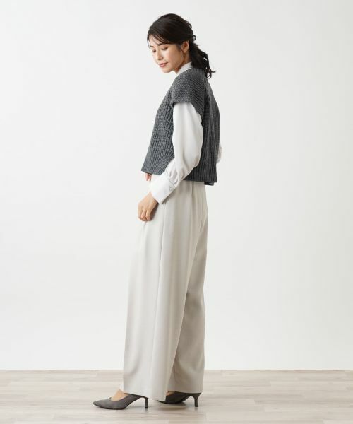 Leilian / レリアン テーラードジャケット | ベスト【Leilian WHITE LABEL】 | 詳細6