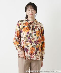 Leilian / レリアン シャツ・ブラウス | プリントボウタイブラウス【ROCHAS Premiere】