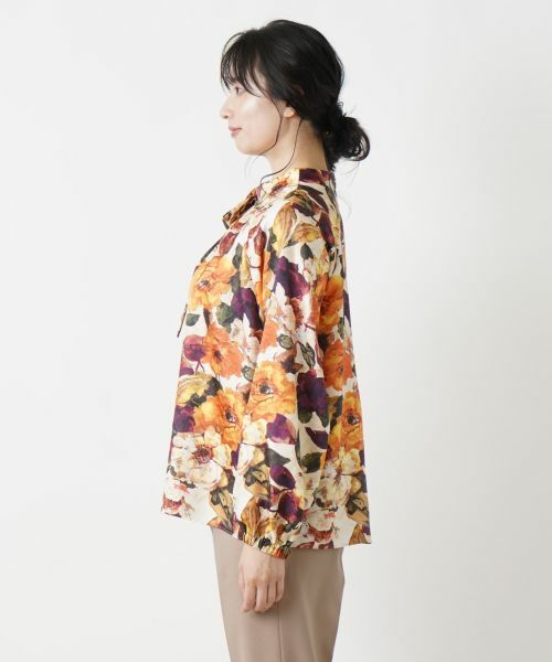 Leilian / レリアン シャツ・ブラウス | プリントボウタイブラウス【ROCHAS Premiere】 | 詳細5