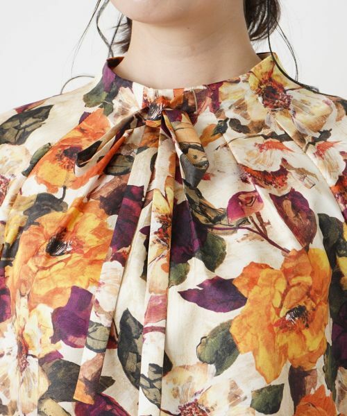 Leilian / レリアン シャツ・ブラウス | プリントボウタイブラウス【ROCHAS Premiere】 | 詳細7