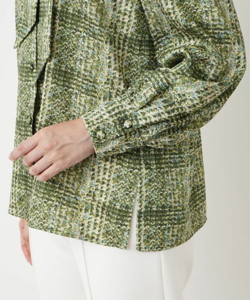 Leilian / レリアン シャツ・ブラウス | チェックボウタイブラウス【ROCHAS Premiere】【ERICA】 | 詳細10