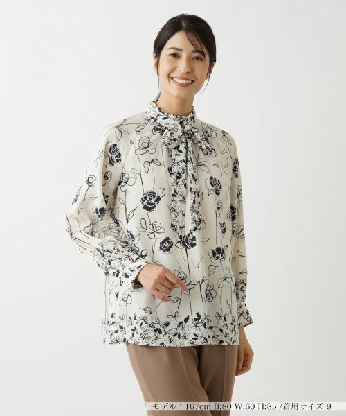 Leilian / レリアン シャツ・ブラウス | 【ROCHAS Premiere】オリジナルプリントブラウス | 詳細24