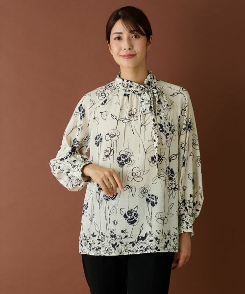 Leilian / レリアン シャツ・ブラウス | 【ROCHAS Premiere】オリジナルプリントブラウス | 詳細3