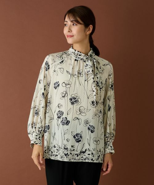 Leilian / レリアン シャツ・ブラウス | 【ROCHAS Premiere】オリジナルプリントブラウス | 詳細4