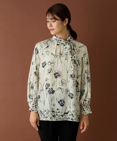 Leilian / レリアン シャツ・ブラウス | 【ROCHAS Premiere】オリジナルプリントブラウス | 詳細6
