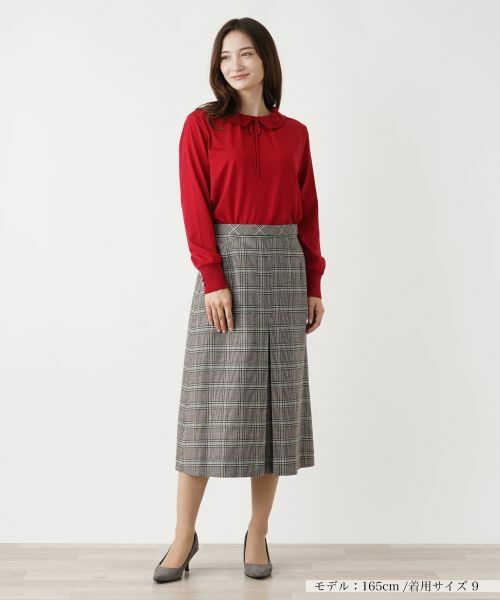 Leilian / レリアン ミニ・ひざ丈スカート | チェック柄スカート【ROCHAS Premiere】 | 詳細1