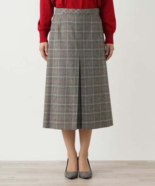 Leilian / レリアン ミニ・ひざ丈スカート | チェック柄スカート【ROCHAS Premiere】 | 詳細4