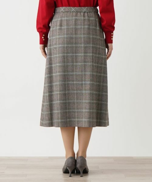 Leilian / レリアン ミニ・ひざ丈スカート | チェック柄スカート【ROCHAS Premiere】 | 詳細6