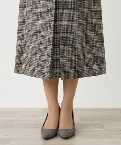 Leilian / レリアン ミニ・ひざ丈スカート | チェック柄スカート【ROCHAS Premiere】 | 詳細9