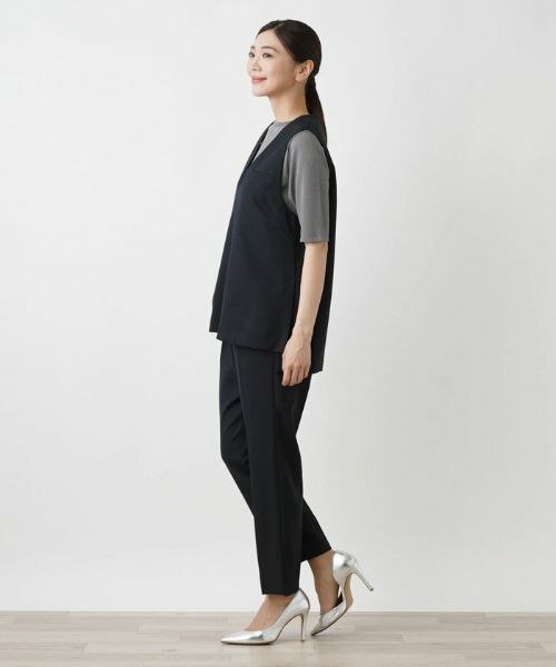 Leilian / レリアン テーラードジャケット | Vネックベスト | 詳細2