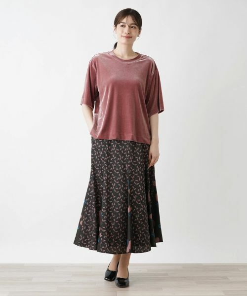 Leilian / レリアン カットソー | ベロアカットソー | 詳細1