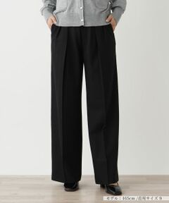 Leilian / レリアン その他パンツ | ツータックワイドパンツ【Leilian WHITE LABEL】