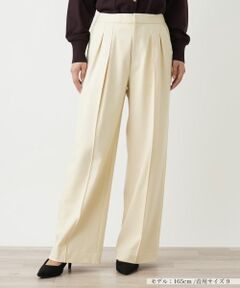 Leilian / レリアン その他パンツ | ツータックワイドパンツ【Leilian WHITE LABEL】