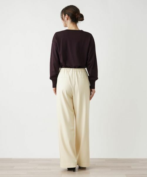 Leilian / レリアン その他パンツ | ツータックワイドパンツ【Leilian WHITE LABEL】 | 詳細18