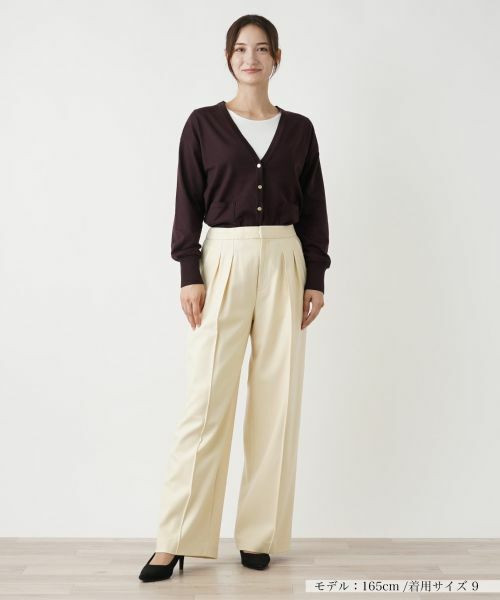 Leilian / レリアン その他パンツ | ツータックワイドパンツ【Leilian WHITE LABEL】 | 詳細19