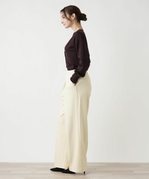 Leilian / レリアン その他パンツ | ツータックワイドパンツ【Leilian WHITE LABEL】 | 詳細20