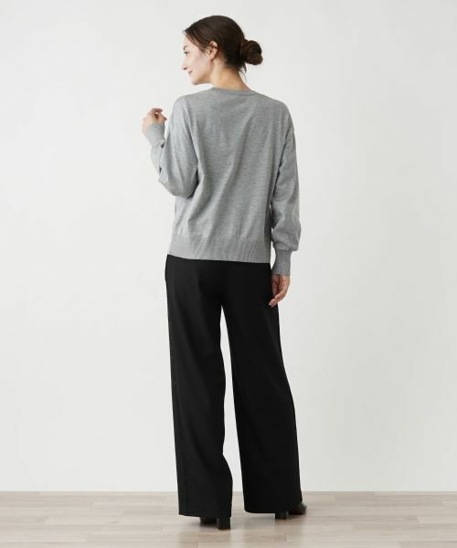 Leilian / レリアン その他パンツ | ツータックワイドパンツ【Leilian WHITE LABEL】 | 詳細3