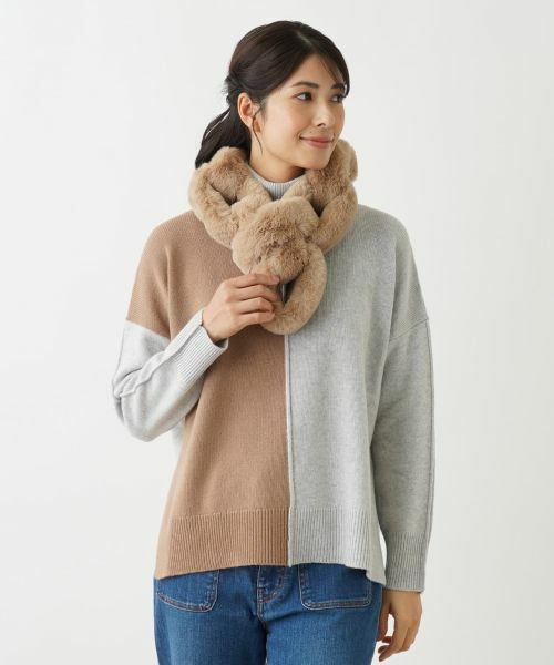 Leilian / レリアン マフラー・ショール・スヌード・ストール | フェイクファーストール | 詳細1