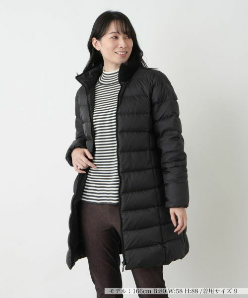 Leilian / レリアン その他アウター | スタンドカラーダウンコート(ブラック)