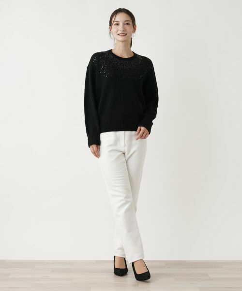 Leilian / レリアン ニット・セーター | スパンコール刺繍ニット | 詳細1