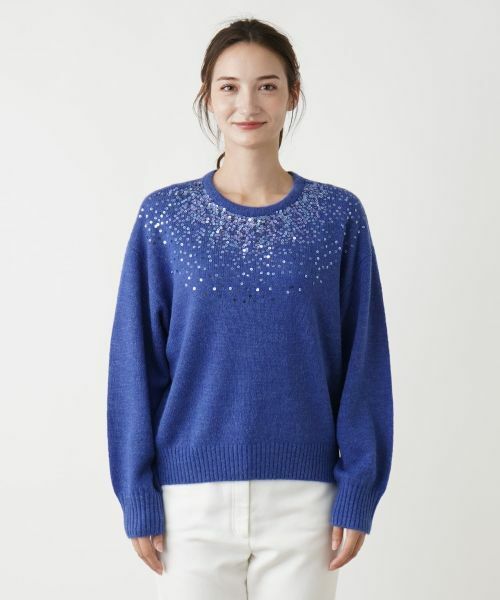 Leilian / レリアン ニット・セーター | スパンコール刺繍ニット | 詳細9