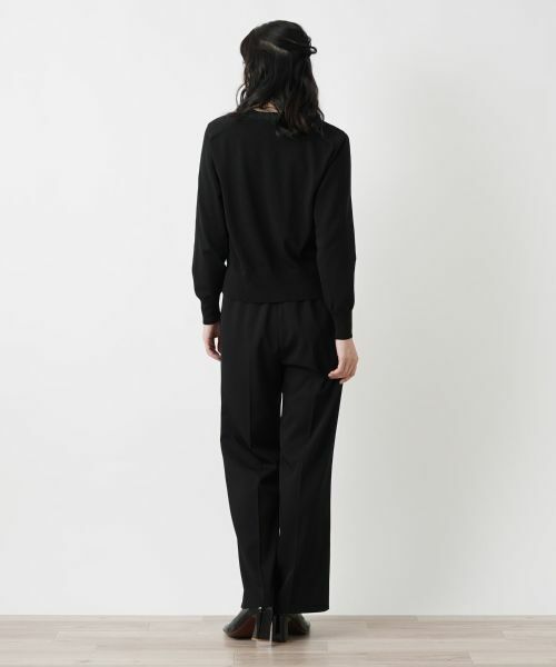 Leilian / レリアン カーディガン・ボレロ | フロント切替Vネックカーディガン | 詳細3