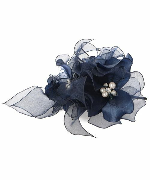 Leilian / レリアン ブローチ・コサージュ | フラワーコサージュ（ネイビー）