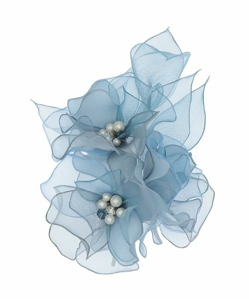 Leilian / レリアン ブローチ・コサージュ | フラワーコサージュ（スカイブルー）