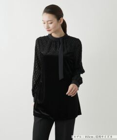 Leilian / レリアン シャツ・ブラウス | 切替ボウタイブラウス【セレモニー】