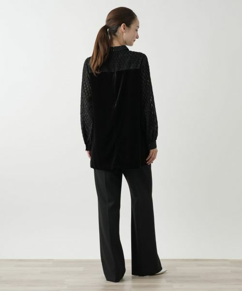 Leilian / レリアン シャツ・ブラウス | 切替ボウタイブラウス【セレモニー】 | 詳細3