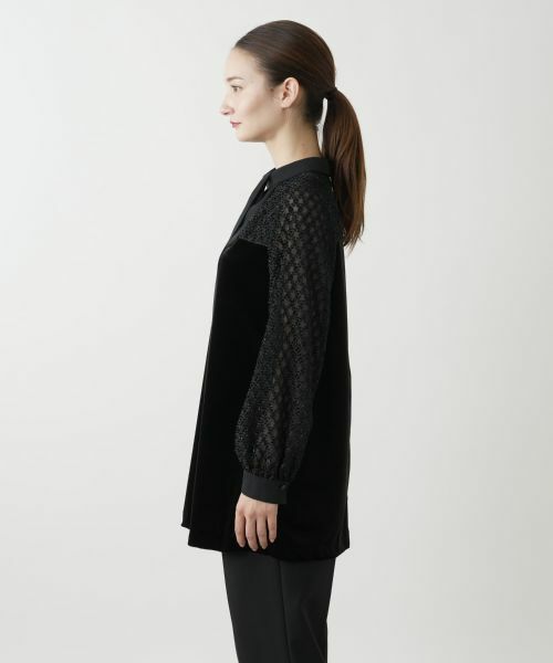 Leilian / レリアン シャツ・ブラウス | 切替ボウタイブラウス【セレモニー】 | 詳細5