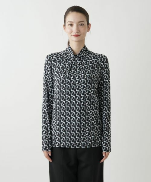 Leilian / レリアン カットソー | プリントハイネックカットソー | 詳細12