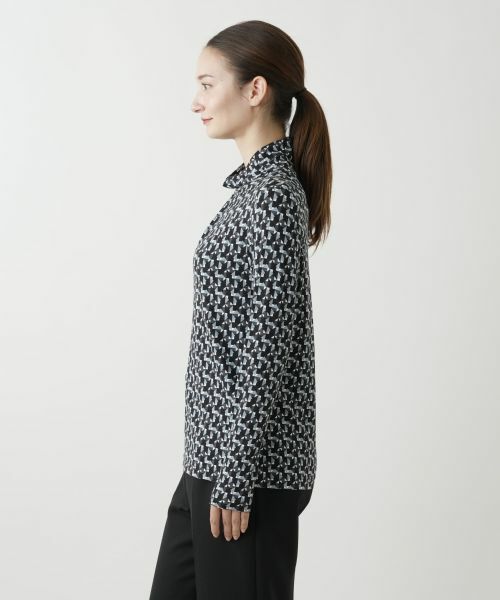 Leilian / レリアン カットソー | プリントハイネックカットソー | 詳細13