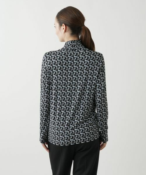 Leilian / レリアン カットソー | プリントハイネックカットソー | 詳細14