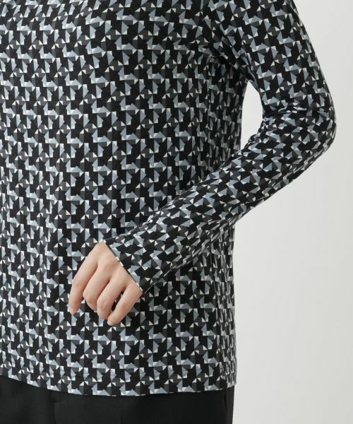 Leilian / レリアン カットソー | プリントハイネックカットソー | 詳細17