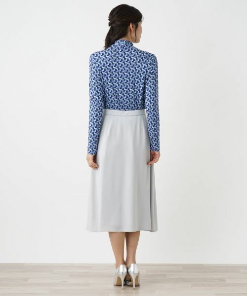 Leilian / レリアン カットソー | プリントハイネックカットソー | 詳細3