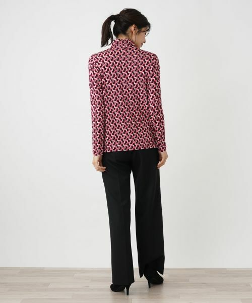 Leilian / レリアン カットソー | プリントハイネックカットソー | 詳細7