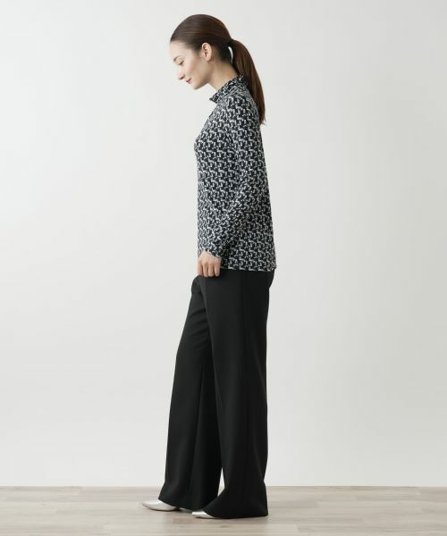 Leilian / レリアン カットソー | プリントハイネックカットソー | 詳細8