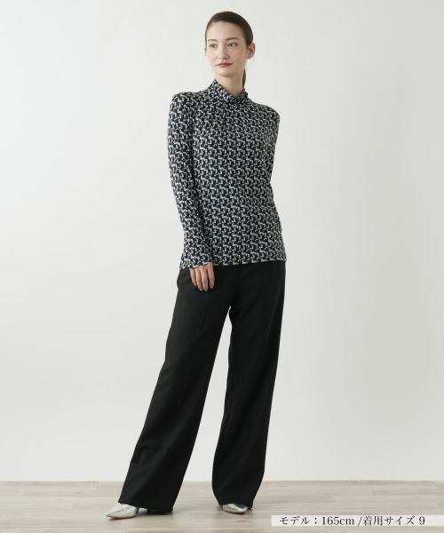 Leilian / レリアン カットソー | プリントハイネックカットソー | 詳細9