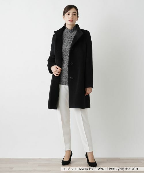 Leilian / レリアン その他アウター | アルパカ混スタンドカラーコート | 詳細1