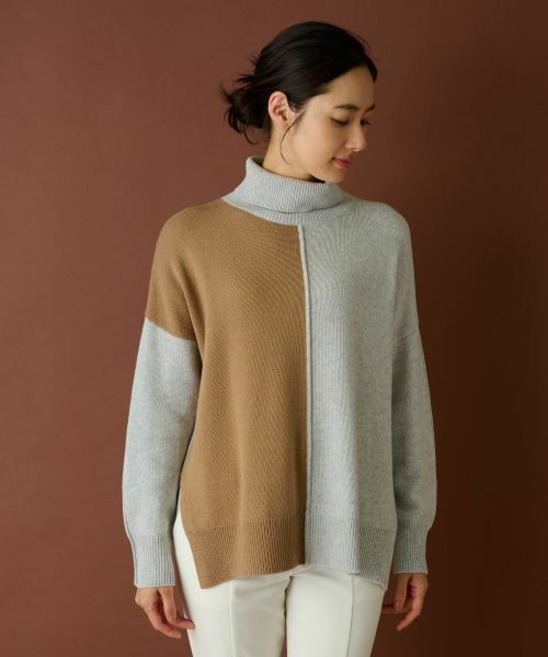Leilian / レリアン ニット・セーター | バイカラーニット【LE TRICOT PERUGIA】 | 詳細2