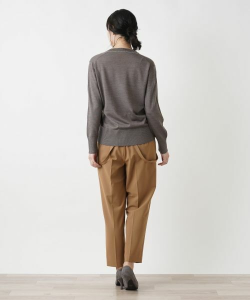 Leilian / レリアン ニット・セーター | トリムVネックニット | 詳細6