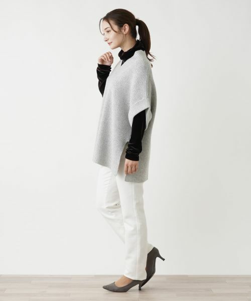 Leilian / レリアン ニット・セーター | Vネックニットベスト | 詳細5
