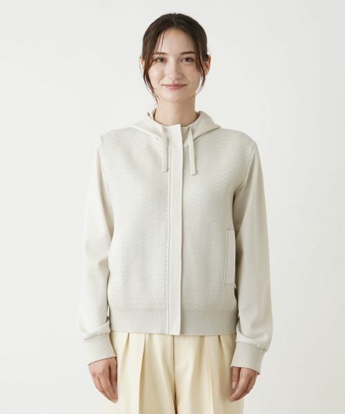 Leilian / レリアン その他アウター | 切替フーデッドジャケット | 詳細10