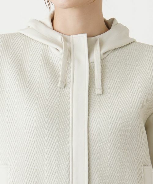 Leilian / レリアン その他アウター | 切替フーデッドジャケット | 詳細13