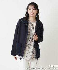 Leilian / レリアン その他アウター | ニット切替比翼ジャケット