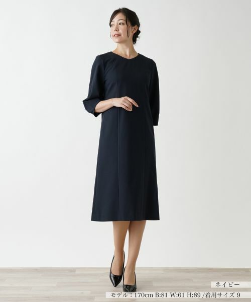 Leilian / レリアン ドレス | 洗えるワンピース【Leilian WHITE LABEL】 | 詳細5