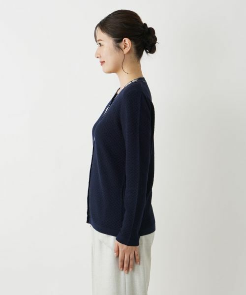 Leilian / レリアン カーディガン・ボレロ | フラワー刺繍ビジューカーディガン | 詳細10